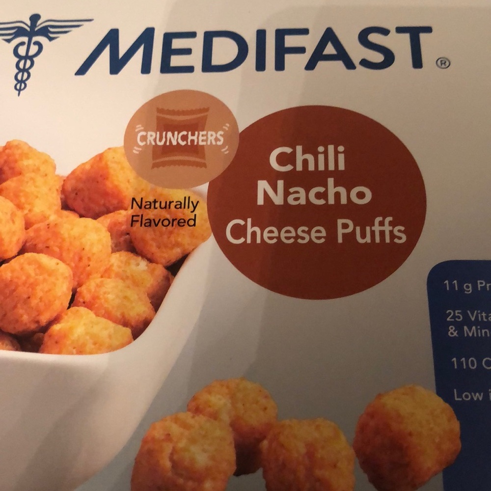 Medifast chili nacho cheese puffs